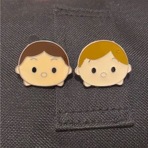 Luke Skywalker and Han Solo tsum tsum Disney pin